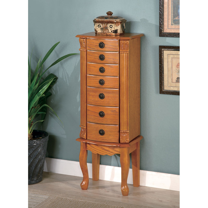 Astoria Grand Rhianna Classic Beautiful Free Standing Jewelry Armoire